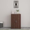 HomeTown Albert Cabinet (Cherry Brown, 2 Door Cabinet)...