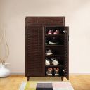 HomeTown Alton Engineered Wood Shoe Rack in Wenge Colour...