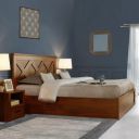HomeTown Antwerp Queen Bed with Hydraulic Storage in Sheesham Colour...
