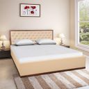 HomeTown Artemis Engineered Wood Box Storage Queen Size Bed in Chestnut Colour...