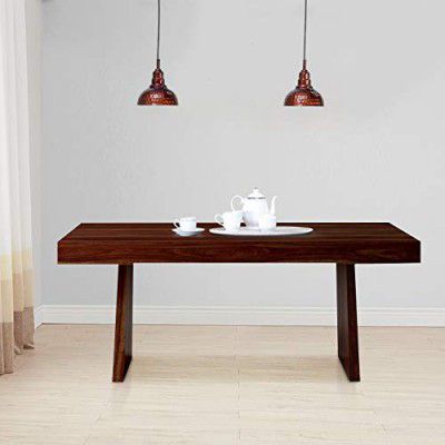 [Extra Rs 14500 Off] HomeTown Austin Solid Wood Six Seater Dining Table in Honey Colour