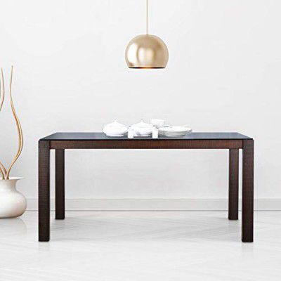 HomeTown Carlton Solid Wood Six Seater Dining Table in Burn Beech Colour