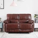 [Extra ₹20500 OFF] HomeTown Charles Half Leather Two Seater Recliner in Brown Colour...