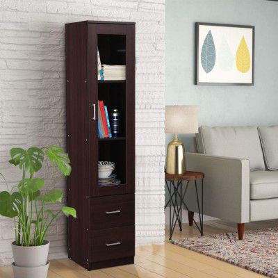 HomeTown Finn Engineered Wood Storage Cabinet in Beech Chocolate Colour