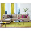 HomeTown Garcia Fabric Lounger in Brown Colour...