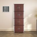 HomeTown Jacob Engineered Wood Multipurpose Cabinet - (Cheerry Brown and Walnut)...
