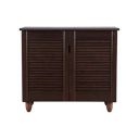 HomeTown Kaira Engineered Wood Shoe Rack in Wenge Colour...