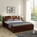 [Extra Rs.16500 OFF] HomeTown Magnum King Bed with Box Storage in Urban Walnut Colour...