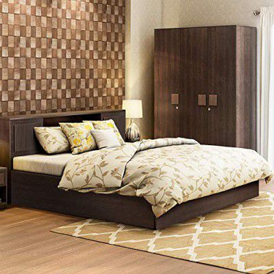 HomeTown Tiago Engineered Wood Box Storage King Size Bed