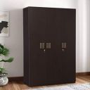HomeTown Tiago Engineered Wood Three Door Wardrobe in Wenge Colour...