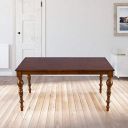 HomeTown Tobago Solid Wood Six Seater Dining Table in Brown Color...
