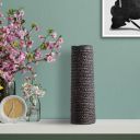 HomeTown Zenith Polyresin Tumbler Vase 49Cm in Black Colour...