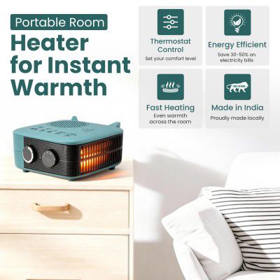 HomeWiz 1500W Room Heater Blower with Dual Heat Control (750W/1500W)