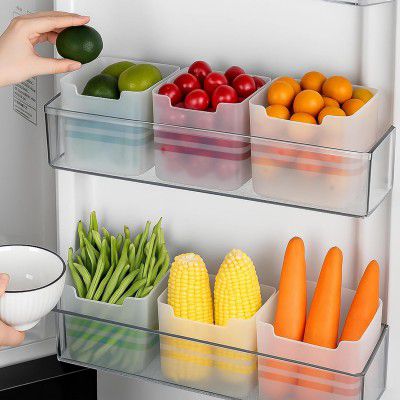 HomeWiz 4-Piece Fridge Storage Box Set 