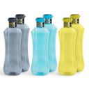 HomeWiz Kitchen Plastic Water Bottle - 1 ltr | Set of 6...