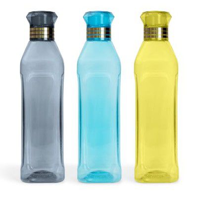 HomeWiz Kitchen Unbreakable Plastic Water Bottle, Set of 3, Assorted