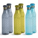 HomeWiz Kitchen Unbreakable Plastic Water Bottle, 1 Litre Each, Set of 6, Assorted...