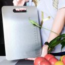HomeWiz Steel Cutting Chopping Board with Handle for Vegetable, Fruits...