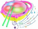 HOMOZE Battery Operated 3D Flash Drum Toy with Flash Light & Music Effects...