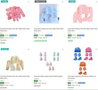 Honey Boo Nappy & Bibs Combo Upto 85% | Starts ₹220