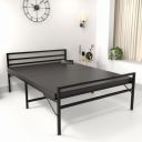 Honey Touch® Double Bed | with Mattress | Headboard | Folding Bed No Assembly Required | Powder Coated | 4ft x 6.25 (Double, with Mattress)...