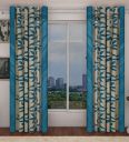 Honey Traders Polyresin Grommet Curtain, (5 Feet, Aqua)...