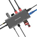 Honeywell 11-in-1 TypeC Multiport Dock with Dual 4K HDMI,DP,RJ45 Ethernet Port,2xUSB 3.0 & TypeC 3.0,3.5 mm Audio Ports,SD & MicroSD Slot,Compatible with All TypeC Devices- Windows,MAC...