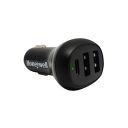 Honeywell Micro CLA 36W PD Smart Car Charger with Complimentary Braided Type C Cable, 3 Port Power Delivery Charger, Type C & 2 USB A Port, Compatible with iPhones, Smartphones, Power Banks - Black...