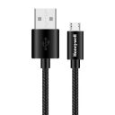 Honeywell USB to Micro USB cable, Fast Charging, 480 MBPS Transfer Speed, Nylon-Braided sync and charge cable, Male-to-Male Port, Compatible with Smartphones, Tablets, Laptops, 4 Feet (1.2M)- Black...
