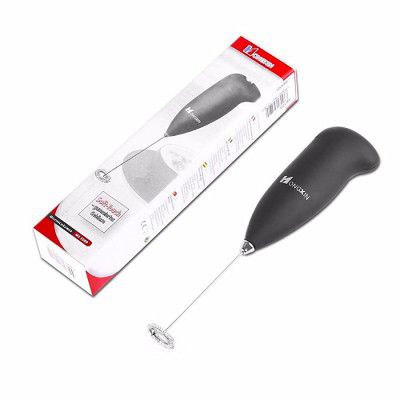 Hongxin Plastic Wireless Portable Milk Frother Electric Foam Maker Hand Blender Mixer Froth Whisker Latte Maker for Coffee, Juice, Cafe Latte, Espresso, Cappuccino, Lassi