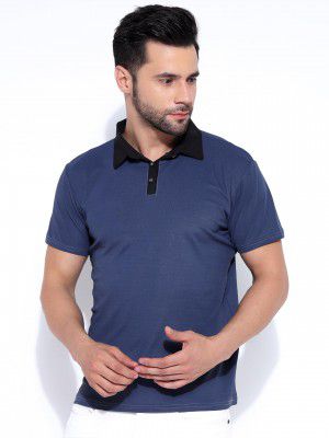 Honky Tonky Men's Regular Fit Polo Neck Half Sleeve Printed Casual T-Shirt | Polo T-Shirt for Men