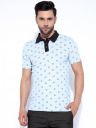 Honky Tonky Men's Regular Fit Polo Neck Half Sleeve Printed Casual T-Shirt | Polo T-Shirt for Men...