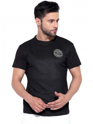 Honky Tonky Men's Regular Fit Round Neck Half Sleeve Printed Casual T-Shirt | Round Neck T-Shirt for Men