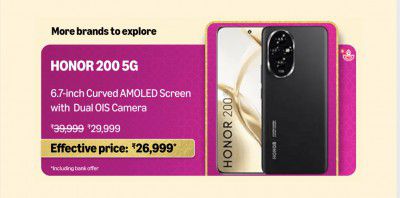Honor 200 Price drops to ₹109900 during BBD	