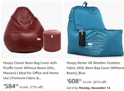 Hoopy Bean Bag Cover Up to 81% off