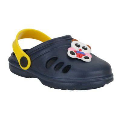 Hopscotch Boys Pu Sling Back Clogs In Navy Colour