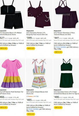 Hopscotch Girls Clothing Upto 83% Off