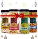 Horaira Nutz Premium Dry Fruits Combo Pack 1kg Kaju ,Brown Akhrot giri , Kishmish , Badam 1Kg Cashews, Walnuts, Raisins, Almonds  (4 x 250 g)...