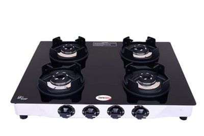 HORNBILLS 4 Burner Stainless Steel FRAME CROWN Pan Support ALLOY BLACK BURNER