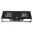 HORNBILLS LPG Premium 7MM Toughened Glass Stainless Steel Manual Ignition Gas Stove 2 Brass Burners 2 Year Warranty By Hornbills Appliances...