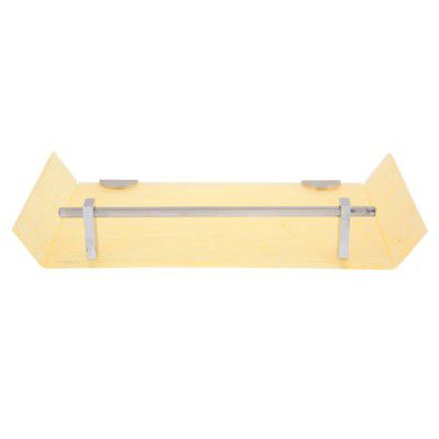 HORSEWAY Multipurpose Kitchen & Bathroom Fancy Acrylic Wall Shelf - (12 x 5 Inch) (Yellow)