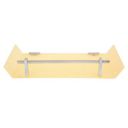HORSEWAY Multipurpose Kitchen & Bathroom Fancy Acrylic Wall Shelf - (12 x 5 Inch) (Yellow)...