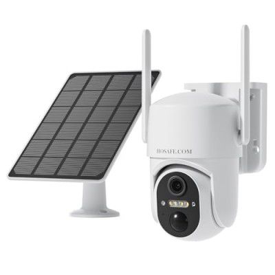 [Extra Rs.5749 OFF] HOSAFE.COM CCTV Camera for Home Outdoor, Solar Camera Outdoor Waterproof, 2K HD Color Night Vision, 360
