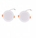 Hosper Pvc Plastic Concealed Light Aqua - Round (Green, 6 Watt, Pack of 2)...