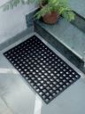 HOSTA HOMES Black Hollow Rubber Doormat...