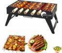 HOT LIFE Table Style Folding Compact Picnic Barbeque Grill,Tandoor with 5 Skewer, Charcoal Grill...