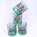 Hot Muggs Green Tea Lovers Group Glass Mug Set, 350ml, Set of 4, Multicolour...