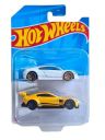 Hot Wheels 2 Cars Pack 17 Acura NSX and Aston Martin Vantage GTE Die-Cast Vehicle by Small CLAP (WhiteYellow)...
