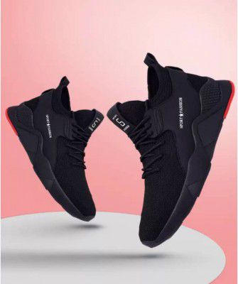 HOTSTYLE&nbsp;Sports Shoes , Walking Shoes , Gym & Training Shoes And Running Shoes For Men&nbsp;&nbsp;(Black, Black)
