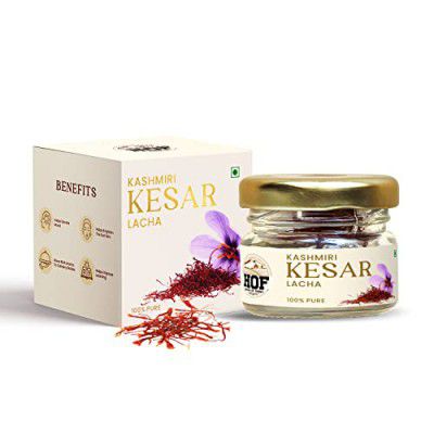 House Of Farms (HOF) Authentic Kashmiri Lacha Kesar (Saffron) - 1 Gram, For Biryani, Pulao & Sweet Dish Like Kheer & Phirni, Good Health, Tilak, Beauty & Skin, A Grade Quality